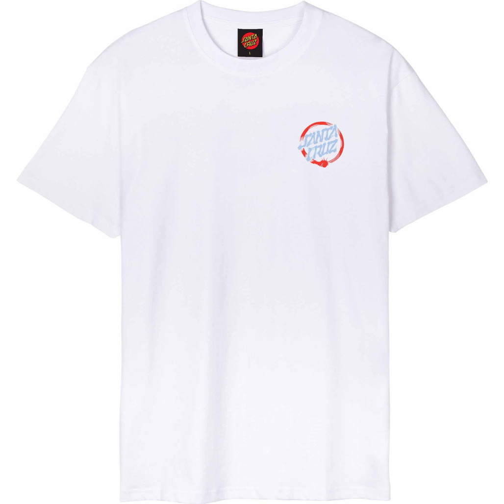 2026 Santa Cruz Mens Mako Dot Tee SCA-TEE-13726 - White